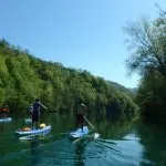 SUP Soča Fluss